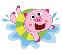 One of us: The Plump Pink, Summer ! sticker #11494028