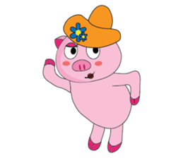 One of us: The Plump Pink, Summer ! sticker #11494029