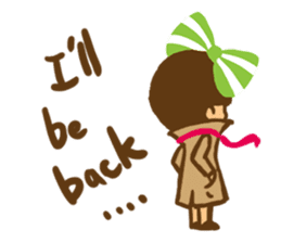 Yondoo (a green ribbon girl) sticker #11495391