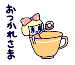 Polka dot ribbon2 sticker #11495554