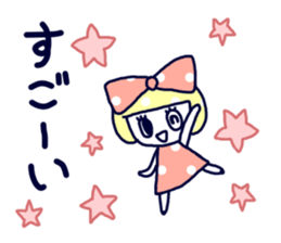 Polka dot ribbon2 sticker #11495557