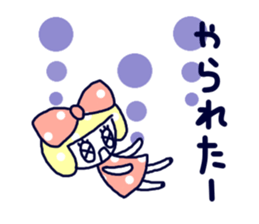 Polka dot ribbon2 sticker #11495560