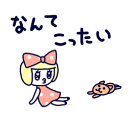 Polka dot ribbon2 sticker #11495563