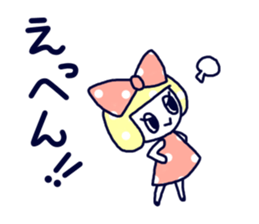 Polka dot ribbon2 sticker #11495568