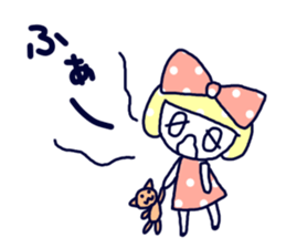 Polka dot ribbon2 sticker #11495571