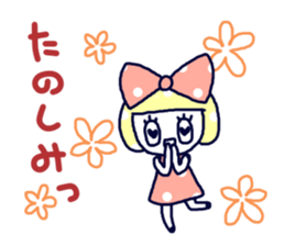 Polka dot ribbon2 sticker #11495576