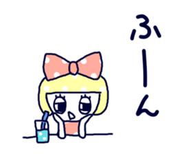 Polka dot ribbon2 sticker #11495578