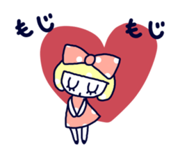 Polka dot ribbon2 sticker #11495580