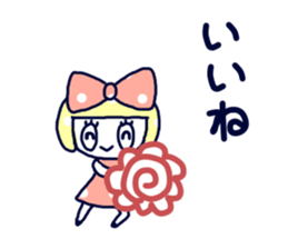 Polka dot ribbon2 sticker #11495581