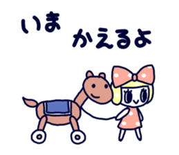 Polka dot ribbon2 sticker #11495585