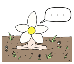 Literally Flower Head Girl sticker #11495611