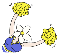Literally Flower Head Girl sticker #11495628