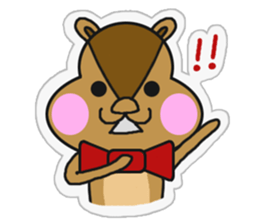 Two good friend squirrels sticker #11495886