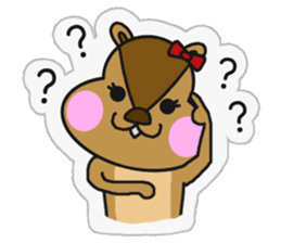 Two good friend squirrels sticker #11495900