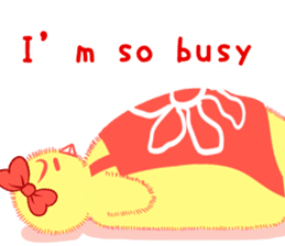 Annoying lazy chick sticker #11496982