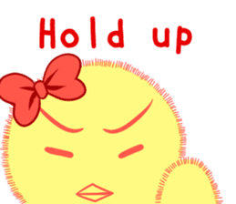 Annoying lazy chick sticker #11496989