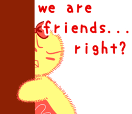 Annoying lazy chick sticker #11496994