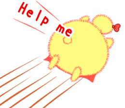 Annoying lazy chick sticker #11496996