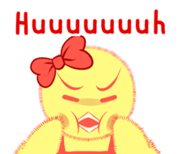 Annoying lazy chick sticker #11497000