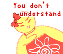 Annoying lazy chick sticker #11497005