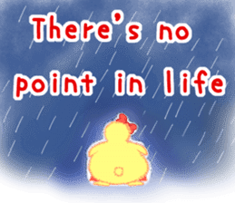 Annoying lazy chick sticker #11497007