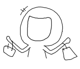 A calm wo(man) doesn't speak (Ori. Ver.) sticker #11497054