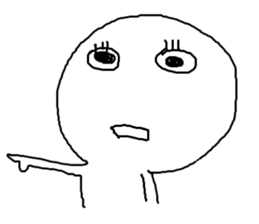 A calm wo(man) doesn't speak (Ori. Ver.) sticker #11497058