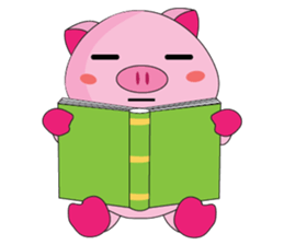 One of us: The Plump Pink, Busy ! sticker #11497689