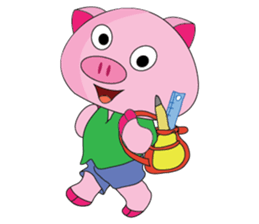 One of us: The Plump Pink, Busy ! sticker #11497691