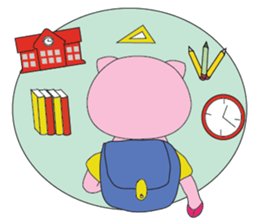 One of us: The Plump Pink, Busy ! sticker #11497706