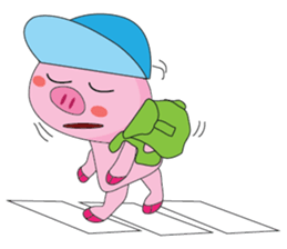 One of us: The Plump Pink, Busy ! sticker #11497709