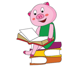 One of us: The Plump Pink, Busy ! sticker #11497717