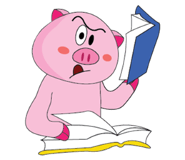 One of us: The Plump Pink, Busy ! sticker #11497719