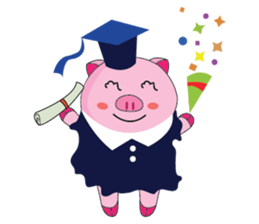 One of us: The Plump Pink, Busy ! sticker #11497724