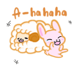 cute and sweet rabbit & sheep sticker #11498301