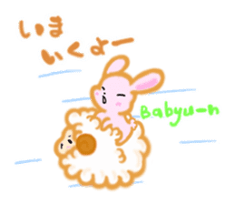 cute and sweet rabbit & sheep sticker #11498303