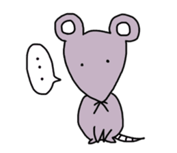 It can be used! Mr. cute mouse! sticker #11498930