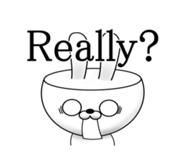 the precipice rabbit sticker #11499330