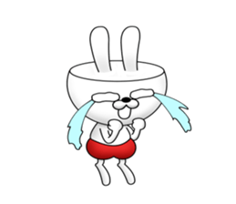 the precipice rabbit sticker #11499334