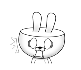 the precipice rabbit sticker #11499350