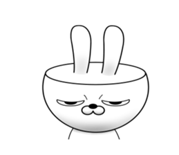 the precipice rabbit sticker #11499354