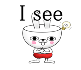 the precipice rabbit sticker #11499361