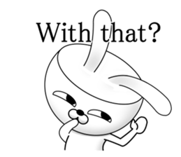 the precipice rabbit sticker #11499366