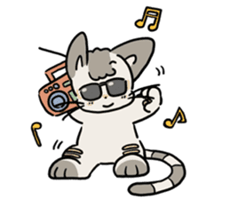 Little Cool Cat Nyan Bei sticker #11499630