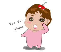 cute baby(Pink)'s life sticker #11499734