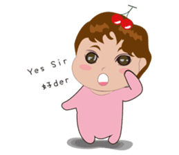 cute baby(Pink)'s life sticker #11499734