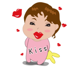 cute baby(Pink)'s life sticker #11499763