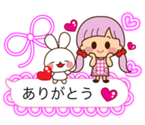 The cute girl 5 who often uses it sticker #11500088