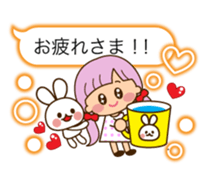 The cute girl 5 who often uses it sticker #11500105