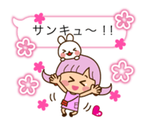 The cute girl 5 who often uses it sticker #11500108